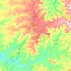Topografische kaart Franca, hoogte, reliëf
