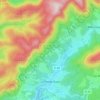 Topografische kaart La Petite-Raon, hoogte, reliëf