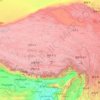 Topografische kaart Tibet, hoogte, reliëf