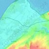 Topografische kaart Lanchères, hoogte, reliëf