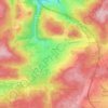 Topografische kaart Recht, hoogte, reliëf