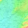 Topografische kaart Hajdú-Bihar vármegye, hoogte, reliëf