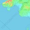 Topografische kaart Palma, hoogte, reliëf
