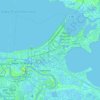 Topografische kaart Orleans Parish, hoogte, reliëf