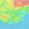 Topografische kaart Var, hoogte, reliëf