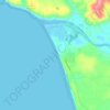Topografische kaart Taholah, hoogte, reliëf