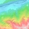 Topografische kaart Gemeinde Rietz, hoogte, reliëf