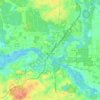 Topografische kaart Dunnellon, hoogte, reliëf