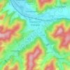 Topografische kaart Haslach, hoogte, reliëf