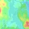 Topografische kaart Pälämä, hoogte, reliëf