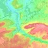 Topografische kaart Treuzy-Levelay, hoogte, reliëf