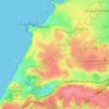 Topografische kaart Biarritz, hoogte, reliëf