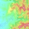 Topografische kaart Merrijig, hoogte, reliëf