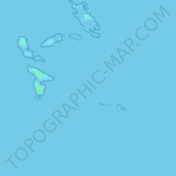 Topografische kaart Farne-Inseln, hoogte, reliëf