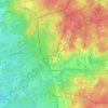 Topografische kaart Hoenderloo, hoogte, reliëf