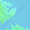 Topografische kaart Hampton, hoogte, reliëf