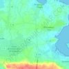 Topografische kaart Plounéour-Trez, hoogte, reliëf