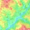 Topografische kaart Peyrissac, hoogte, reliëf
