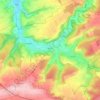 Topografische kaart Atteln, hoogte, reliëf