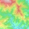 Topografische kaart Lamelouze, hoogte, reliëf