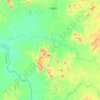Topografische kaart Mosala, hoogte, reliëf