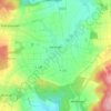 Topografische kaart Varlosen, hoogte, reliëf