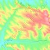 Topografische kaart Magrin, hoogte, reliëf