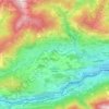 Topografische kaart Goldegg, hoogte, reliëf