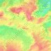 Topografische kaart Marçais, hoogte, reliëf
