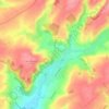 Topografische kaart Sempy, hoogte, reliëf
