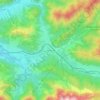 Topografische kaart Hochfilzen, hoogte, reliëf