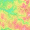 Topografische kaart Selbu, hoogte, reliëf