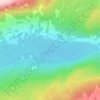 Topografische kaart Vatsfjorden, hoogte, reliëf