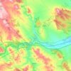 Topografische kaart Ateca, hoogte, reliëf