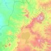 Topografische kaart ሰሜን ጎንደር, hoogte, reliëf