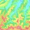 Topografische kaart Mrovska, hoogte, reliëf