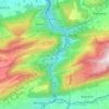 Topografische kaart Roches (BE), hoogte, reliëf