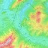 Topografische kaart Gemeinde Schattwald, hoogte, reliëf