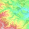 Topografische kaart Cornago, hoogte, reliëf