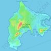 Topografische kaart Isla Tierra Bomba, hoogte, reliëf