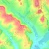 Topografische kaart Auflance, hoogte, reliëf
