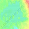 Topografische kaart Lake Dey-Dey, hoogte, reliëf