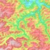 Topografische kaart Probstzella, hoogte, reliëf