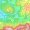 Topografische kaart Félines-sur-Rimandoule, hoogte, reliëf