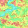 Topografische kaart 93077, hoogte, reliëf