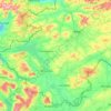 Topografische kaart Fermanagh and Omagh District, hoogte, reliëf