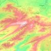 Topografische kaart Daïra de Teniet El Abed, hoogte, reliëf