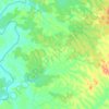 Topografische kaart Amélékia, hoogte, reliëf