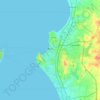 Topografische kaart เมืองพัทยา, hoogte, reliëf