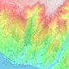 Topografische kaart Tabua, hoogte, reliëf